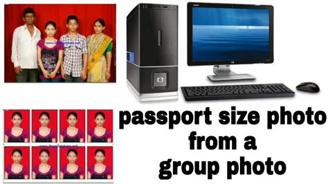 Passport Size Photo From Group Photo How To Make Passport Size Photo Making Of Passport Size