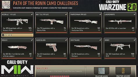 The Fastest Way To Complete All Path Of The Ronin Camo Challenges To