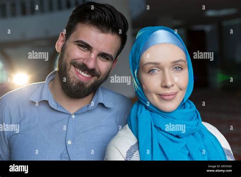 Arabic Couple Together Stock Photo Alamy