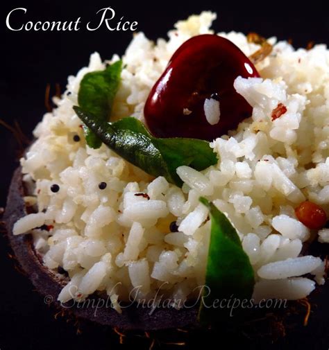 Coconut Rice Thengai Sadam Nariyal Baath Thenga Choru Simple