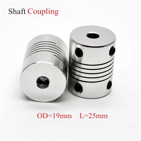 Aluminium Cnc Motor Jaw Shaft Coupler Mm To Mm Flexible Coupling Od