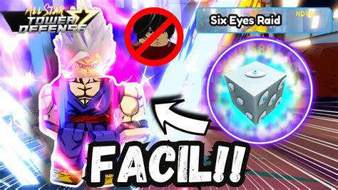 PASSANDO SIX EYES RAID SOLO GOHAN 7 STAR NO ALL STAR TOWER DEFENSE