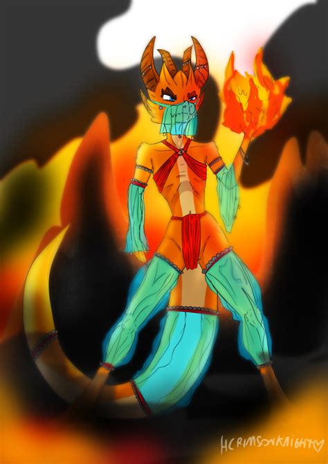 Salamander Girl In Her Natural Habitat By HCrimsonKnight Hentai Foundry