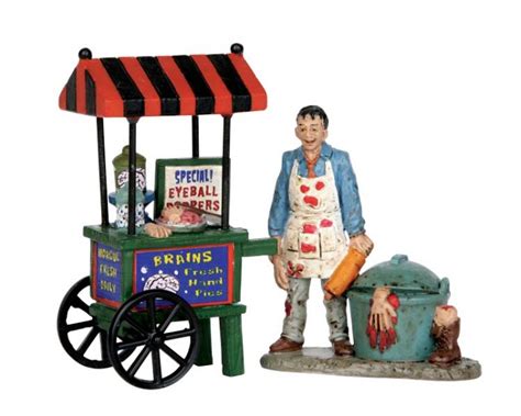 Zombie Brains Foodcart Set Lemax Spooky Town Ehobbytools