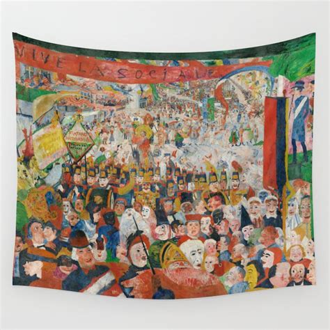 Christ's Entry into Brussels by James Ensor, 1889 Wall Tapestry by ...