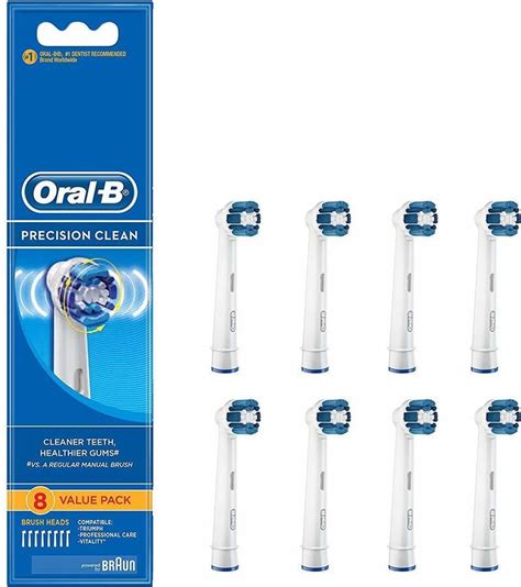 Amazon Prime Oral B Precision Clean Replacement Electric Toothbrush Heads Refills 8 Pack 28