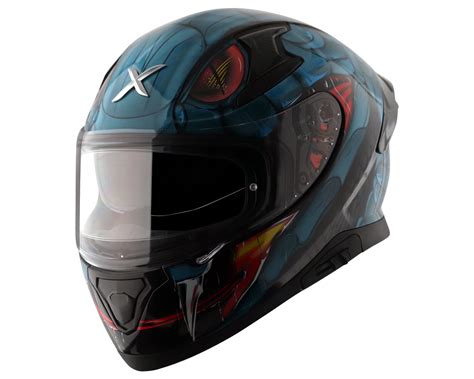 Axor Apex Venomous Isi Ece Dot Certified Full Face Dual Visor Helmet