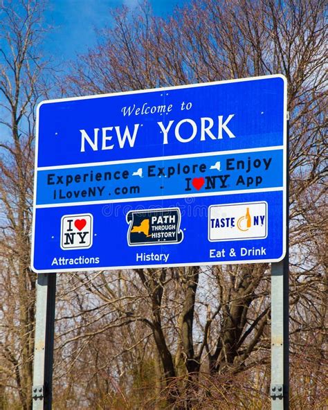 Welcome to New York Sign stock image. Image of government - 23168951