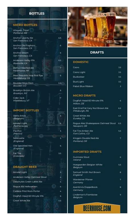 Beer House Menu Design Template By Musthavemenus