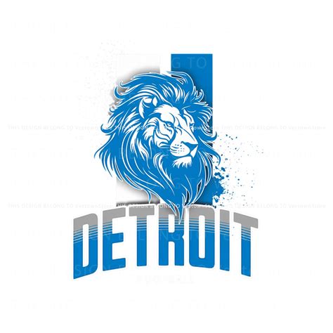 Detroit Football Lions Mascot PNG