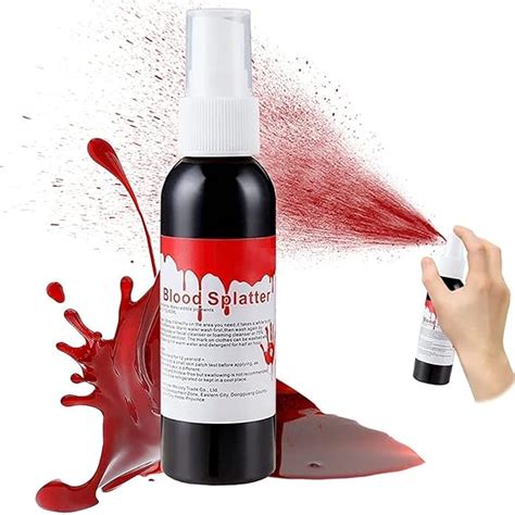 Fake Blood Makeup Spray 60ml Washable Blood Splatter For Theater