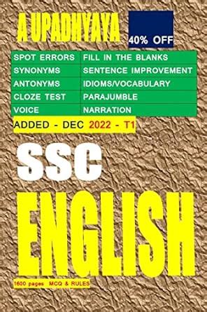 Ssc English Chapterwise Ssc Cgl Cpo Cat Mat Cds Bank Gmat Ebook