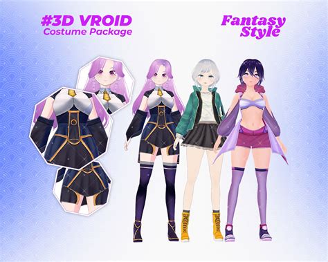 Vroid Clothing Pack D Clothes Vroid Sexy Clothes Cosplay Costume