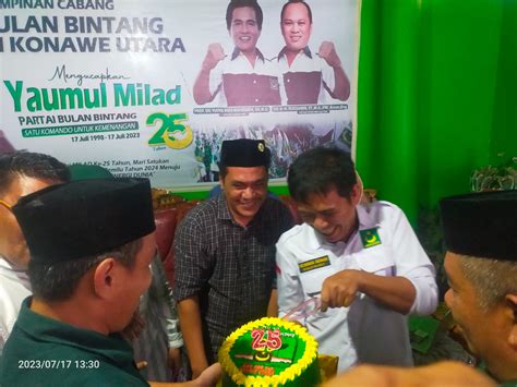 Milad PBB Ke 25 Ketua DPC PBB Konut Momentum Kejayaan PBB Pada Pemilu