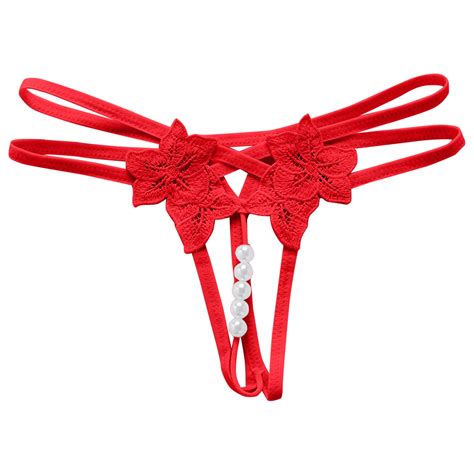 Lowprofile Underwear Women Bikini Floral Lace Thong Low Waist No Show