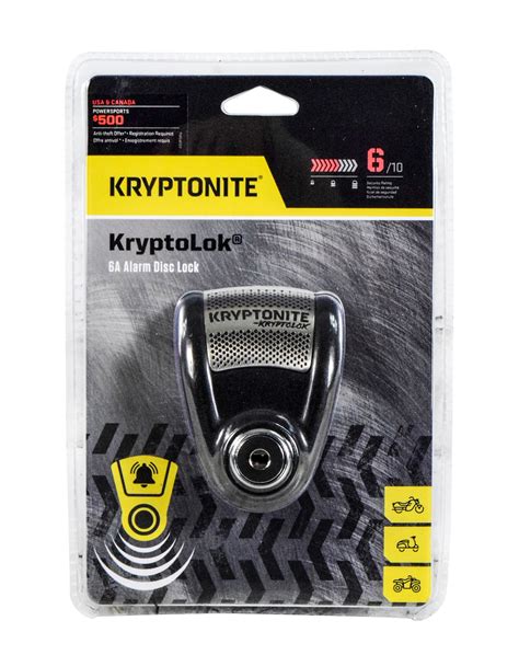 Kryptonite Kryptolok A Heavy Duty Anti Theft Alarm Disc Lock With