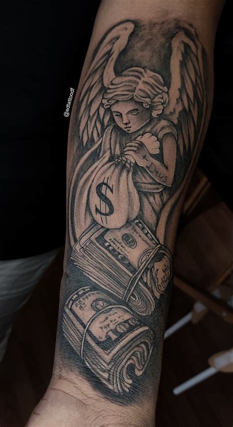 Tattoo Anjo Money Tattoo Black Men Tattoos Dollar Tattoo