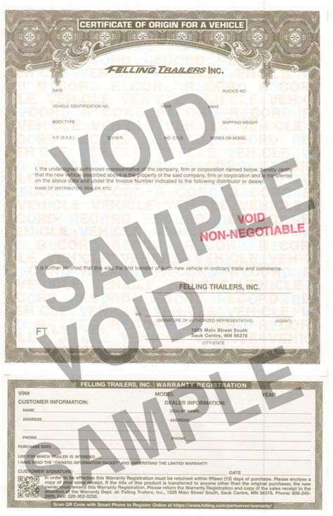 How To Obtain A Replacement Mso Or Vin For Your Felling Trailer