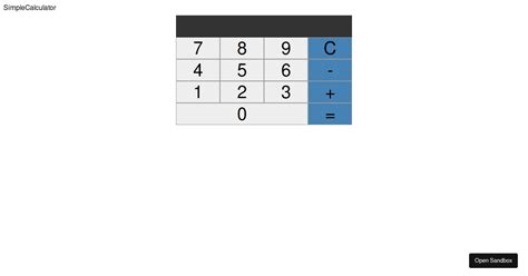 React Calculator Codesandbox