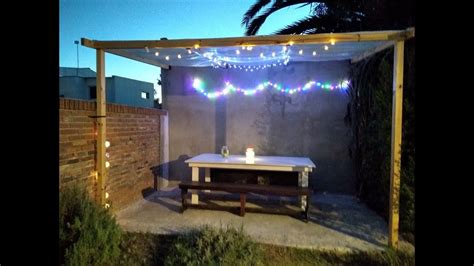 Como Hacer Pergola De Madera Techo Economico Muy Facil Y Rapido