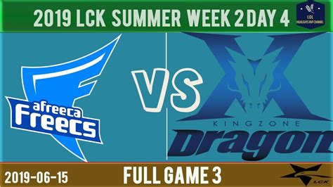 AF Vs KZ Full Game 3 Week 2 Day 4 LCK Summer Split 2019 Afreeca