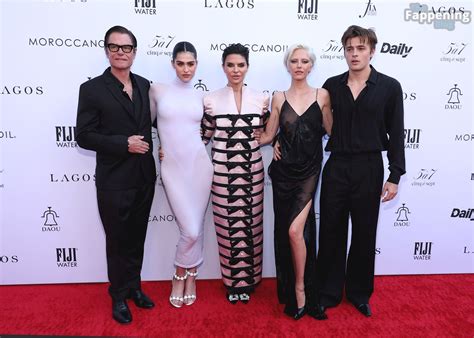 Delilah Belle Hamlin Flashes Her Nude Tit In A See Through Dress At The Fashion LA Awards 105