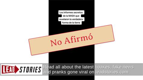 Verificaci N De Datos Un Informe Secreto De La Nasa No Admit A Que La