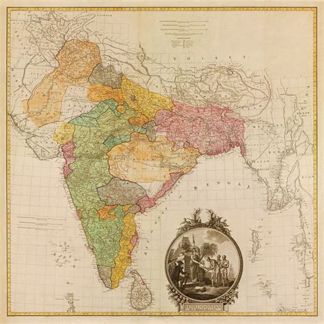 India 1782 Hindoostan Old Map India Map Historical Maps Map