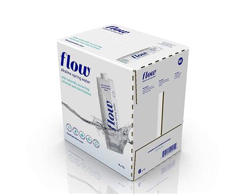 Flow Alkaline Spring Water 100 Naturally Alkaline 6 Pack Of 1l 338