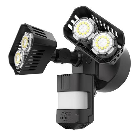 SANSI 28 Watt 180 Degree Black Motion Activated Outdoor Integrated LED