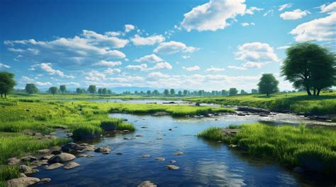 AI generated Sky with River Background 42197444 Stock Photo at Vecteezy