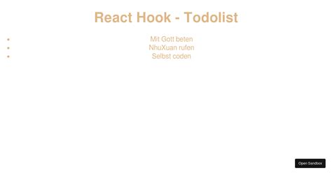 React Hook Demo Codesandbox