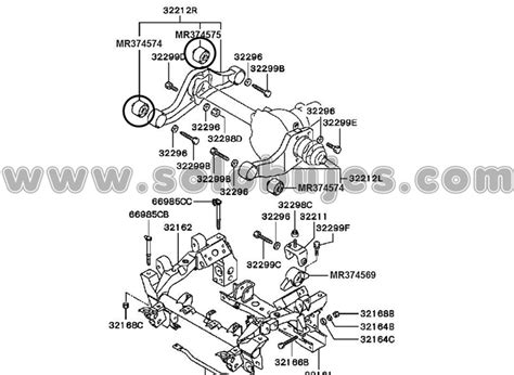 Buje Soporte Diferencial Delantero Montero 2001 Solobujes