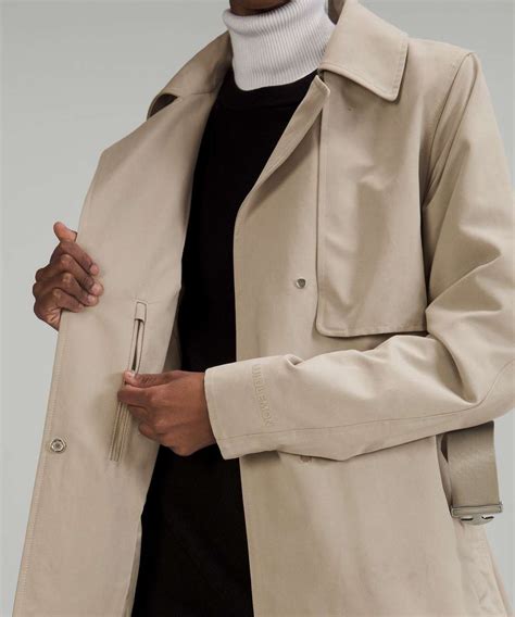 Lululemon Always There Short Trench Coat Raw Linen Lulu Fanatics