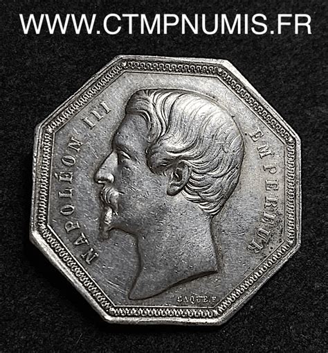 Jeton Argent Napoleon Iii Agents De Change De Paris Ctmp Numis