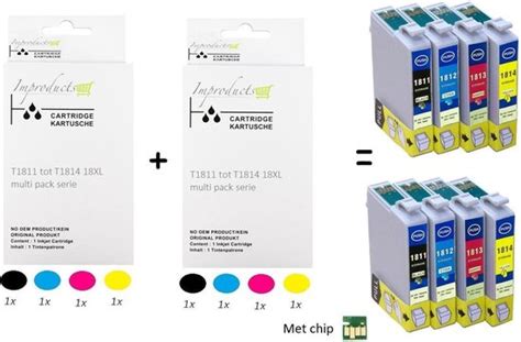 Improducts Inkt Cartridges Alternatief Epson Xl Stuks Bol