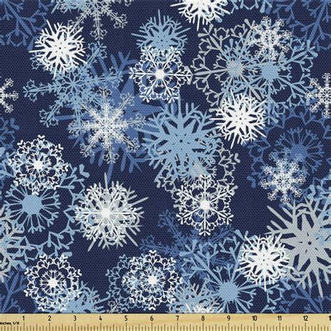 Winter Fabric by the Yard Upholstery, Various Different Ornate ...