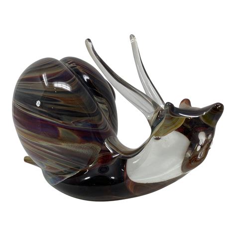 Murano Glass Snail Chairish