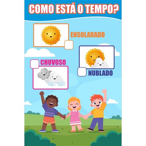 Banner Escolar Como Está O Tempo Educação Infantil Shopee Brasil