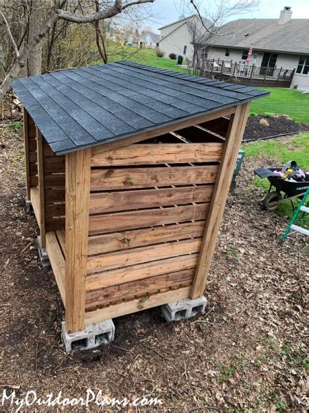 Diy Lean To Firewood Storage Shed Myoutdoorplans