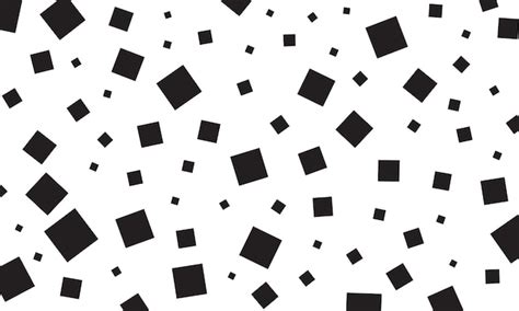 Premium Vector Vector Seamless Black Squares Pattern On White