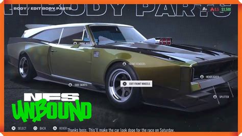 Need For Speed Unbound Dodge Charger Cool Bodykit Gameplay Youtube