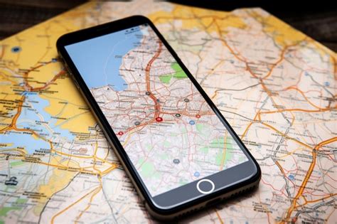 Premium Ai Image Navigation In Poland A Mobile Phone Resting On