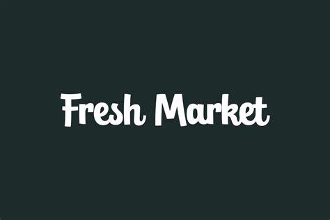 Fresh Market Free Font | Fonts Shmonts
