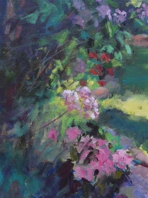 Garden Painting Original Oil Plein Air Flower Garden Painting Etsy