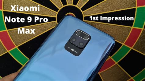 Xiaomi Note 9 Pro Max Unboxing And 1st Impression YouTube