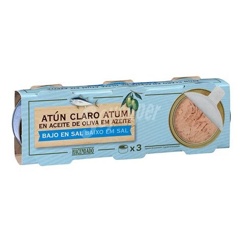 Hacendado Atun Claro En Aceite Oliva Bajo En Sal Abre Facil Solapin