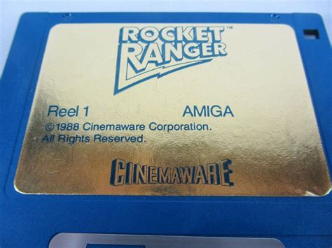 Rocket Ranger Cinemaware Commodore Amiga Sci Fi Action 2 Floppy Disc Ebay