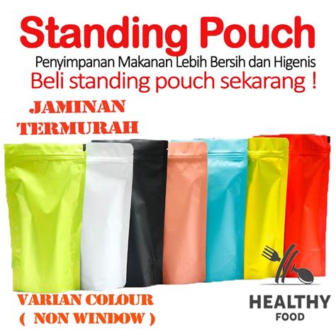 Jual Standing Pouch Plastik Klip Plastik Metalized Foil Standing