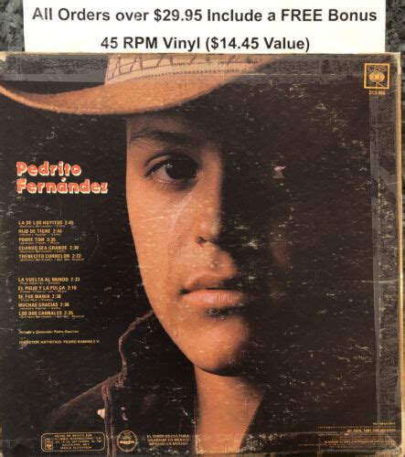 Pedrito Fernandez La De Los Hoyitos 33 RPM CBS 1981 FREE Shipping In